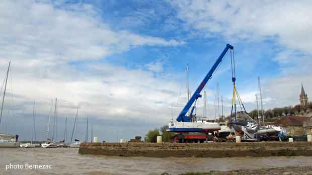 Bourg-sur-Gironde, le port sur la Dordogne