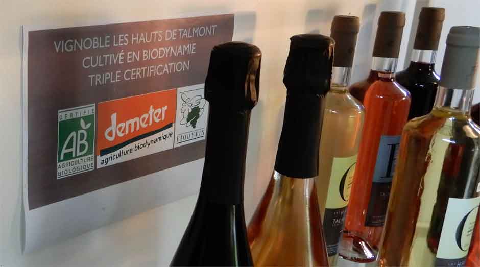 Vins Les Hauts de Talmont, biodynamie